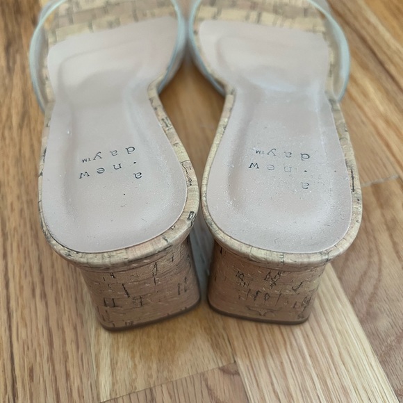 A New Day Women's Cork and Clear Mules - Picture 2 of 3
